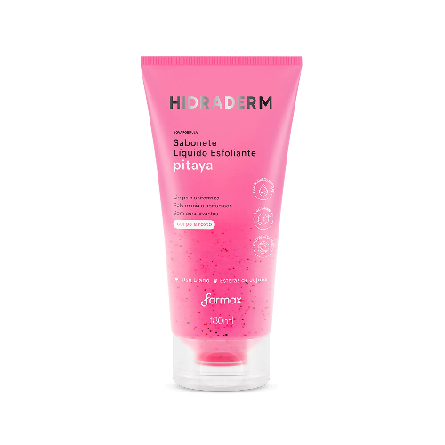 SABONETE LIQUIDO ESFOLIANTE HIDRADERM PITAYA 180ML - Imagem 1
