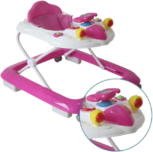 ANDADOR FOGUETE ROSA BABY STYLE 33729 - Imagem 1