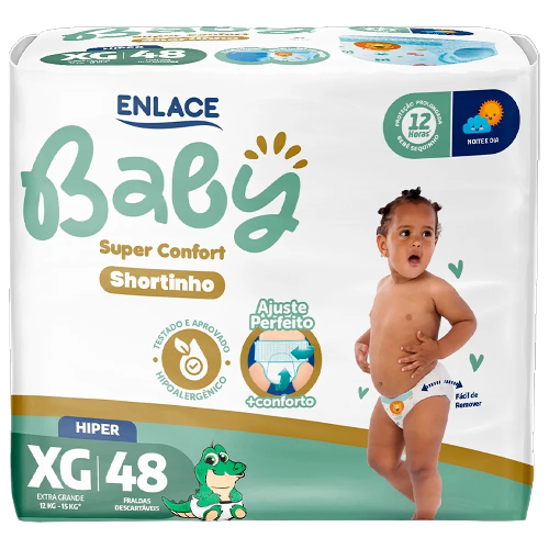 FRALDA DESC ENLACE BABY SHORT.S.CON.HIPER XG 48UN - Imagem 1