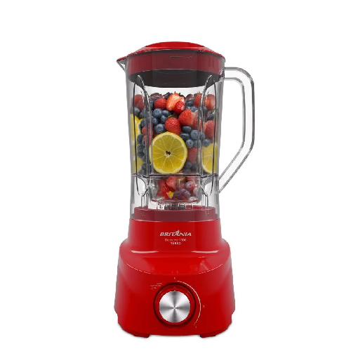 LIQUIDIFICADOR BRITANIA DIAMANTE 1100 VERMEL 127V - Imagem 1
