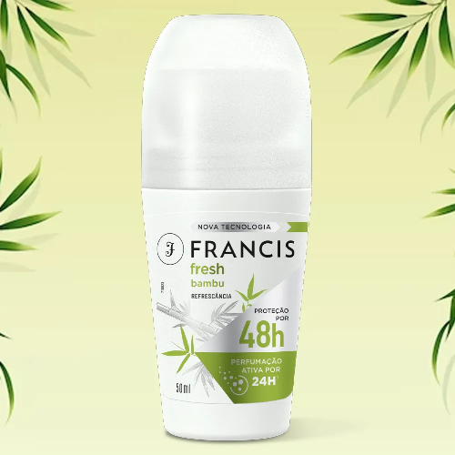 DESODORANTE ROLL-ON FRANCIS FRESH BAMBU 50ML VD - Imagem 1