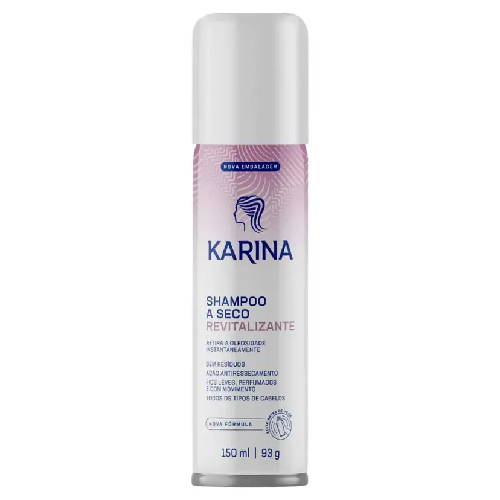 SHAMPOO A SECO SPRAY KARINA HAIR 150ML - Imagem 1